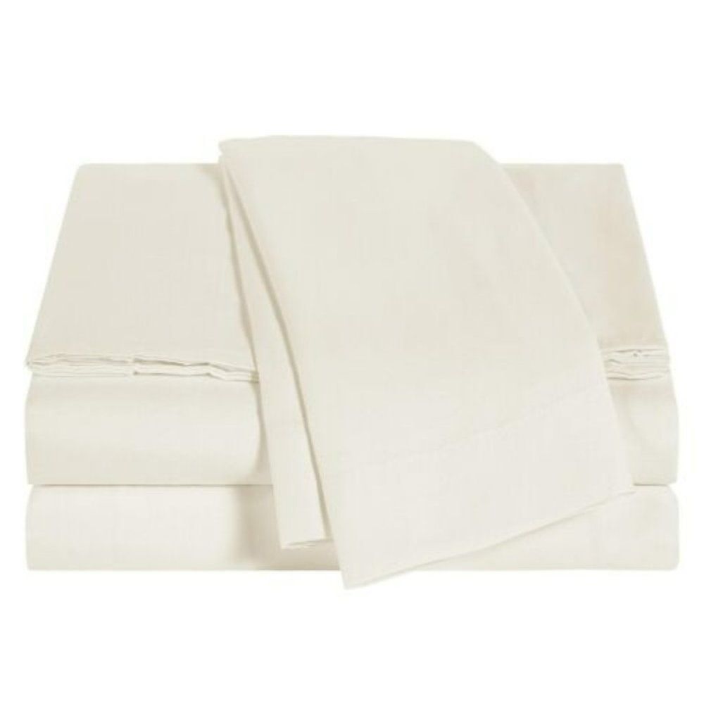 Sunham Oxywash Solid Sheet Set Ivory, California King